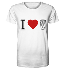 I LOVE SCHORLE BUNT - Organic Shirt - Unisex-Shirts (White, XS, ) - GruemArt