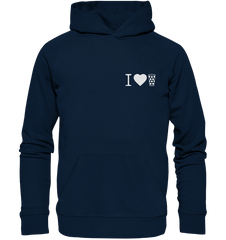 I LOVE SCHORLE - Organic Basic Hoodie - Hoodies (French Navy, XS, ) - GruemArt