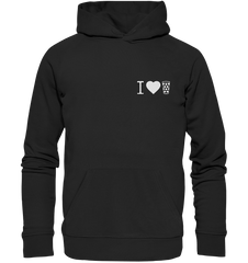 I LOVE SCHORLE - Organic Basic Hoodie - Hoodies (Black, XS, ) - GruemArt