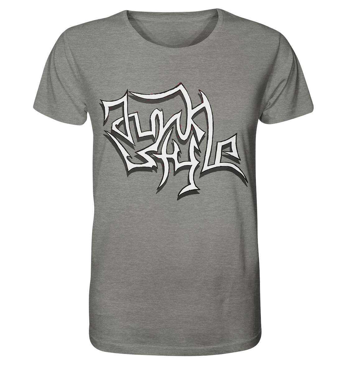 Junkstyle - Organic Shirt - Unisex-Shirts (Mid Heather Grey, XS, ) - GruemArt