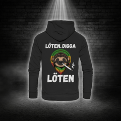 LÖTEN DIGGA - HOODIE UNISEX - Hoodies (Schwarz, XS, ) - GruemArt