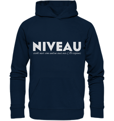 Niveau/Arroganz - Hoodie - Hoodies (French Navy, XS, ) - GruemArt