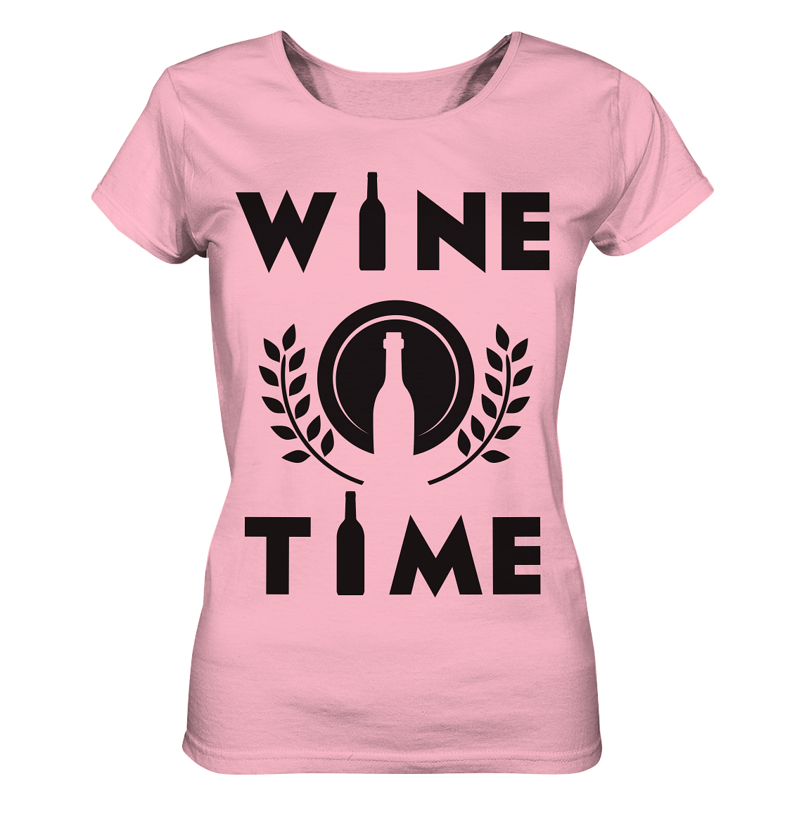 WINE TIME - Lady Shirt - Lady Shirt (Cotton Pink, S, ) - GruemArt
