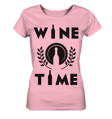 WINE TIME - Lady Shirt - Lady Shirt (Cotton Pink, S, ) - GruemArt