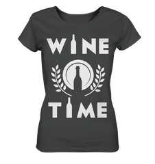 WINE TIME - Lady Shirt - Lady Shirt (Anthrazit, S, ) - GruemArt