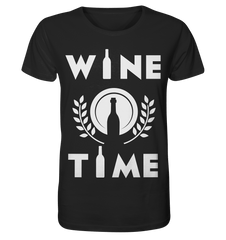 WINE TIME - Unisex Shirt - Unisex Shirt (Schwarz, S, ) - GruemArt