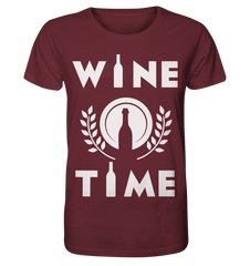 WINE TIME - Unisex Shirt - Unisex Shirt (Weinrot, S, ) - GruemArt