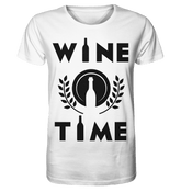 WINE TIME - Unisex Shirt - Unisex Shirt (Weiß, S, ) - GruemArt