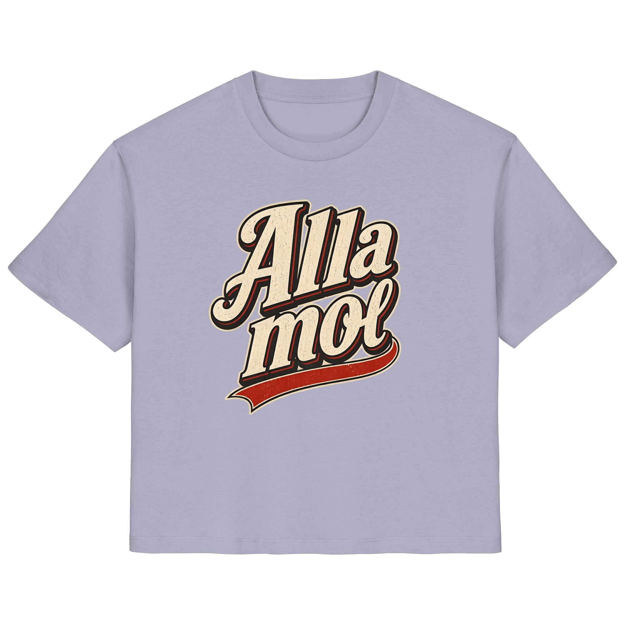 Alla mol - Ladies Bio - Shirt - Lady Shirt (Lavender, XS, ) - GruemArt