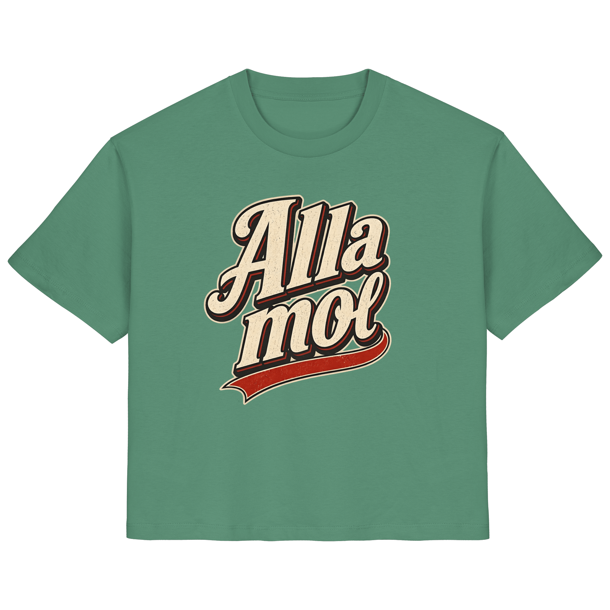 Alla mol - Ladies Bio - Shirt - Lady Shirt (Green Bay, XS, ) - GruemArt