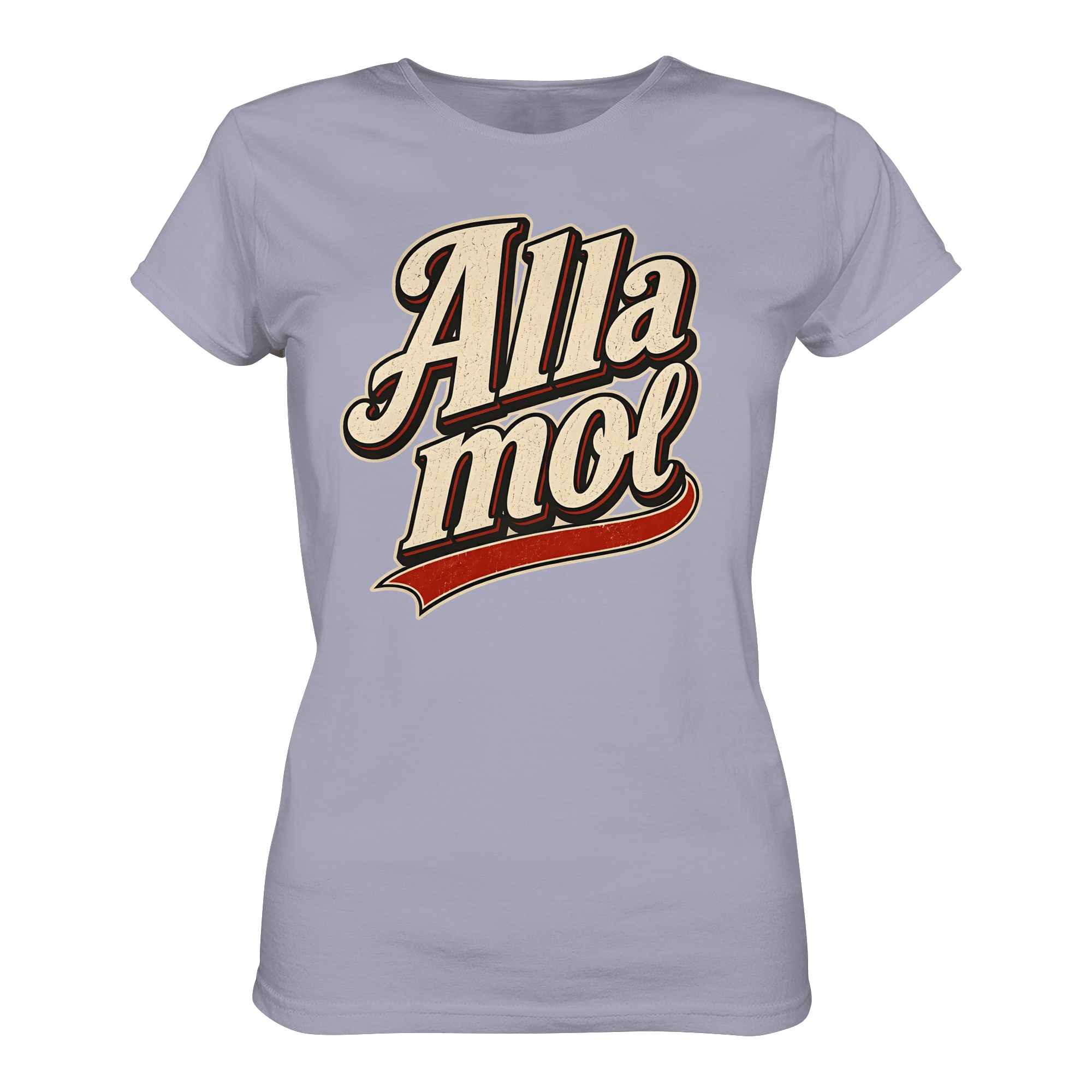 Alla mol - Ladies Bio - Shirt - Lady Shirt (Lavender, XS, ) - GruemArt