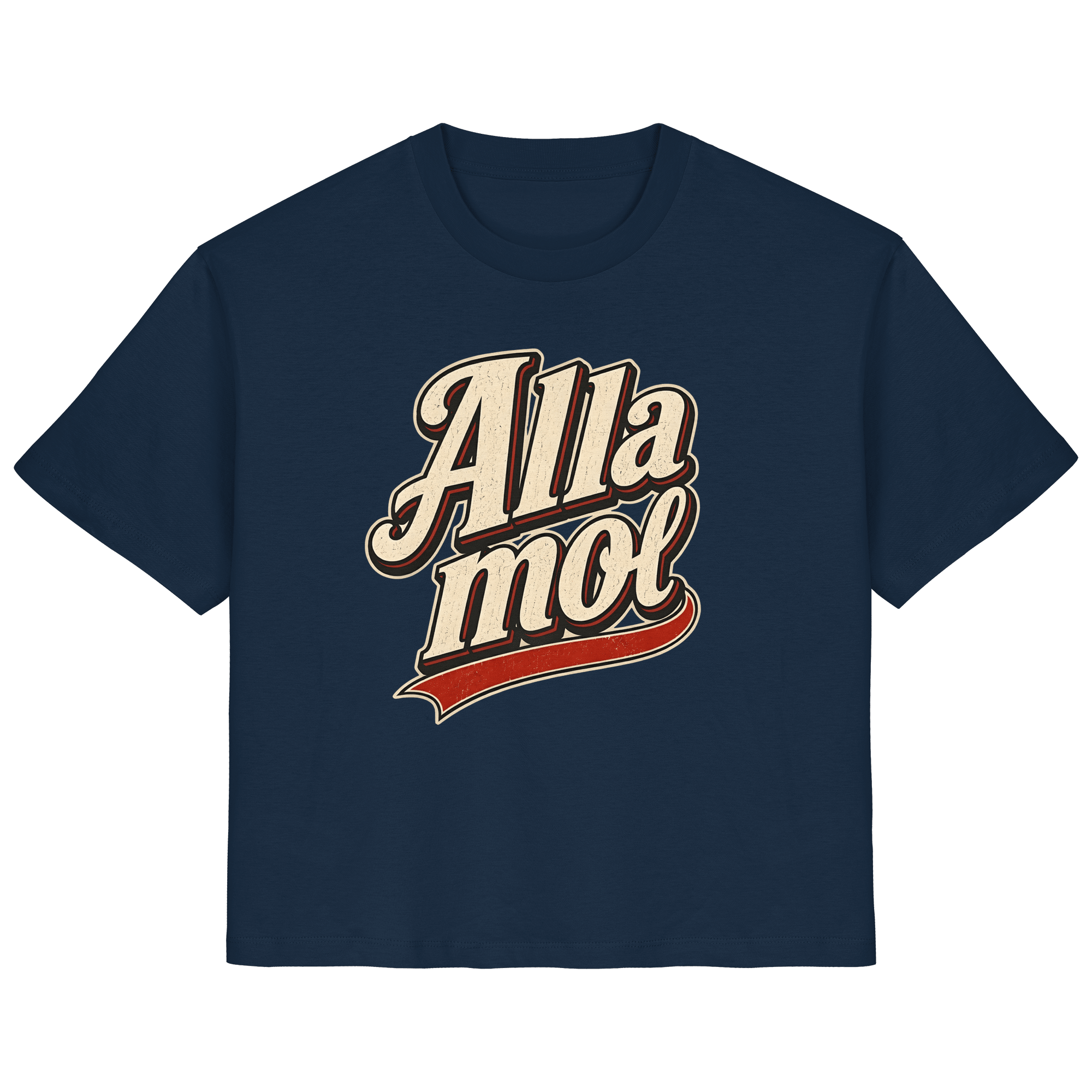 Alla mol - Ladies Bio - Shirt - Lady Shirt (French Navy, XS, ) - GruemArt