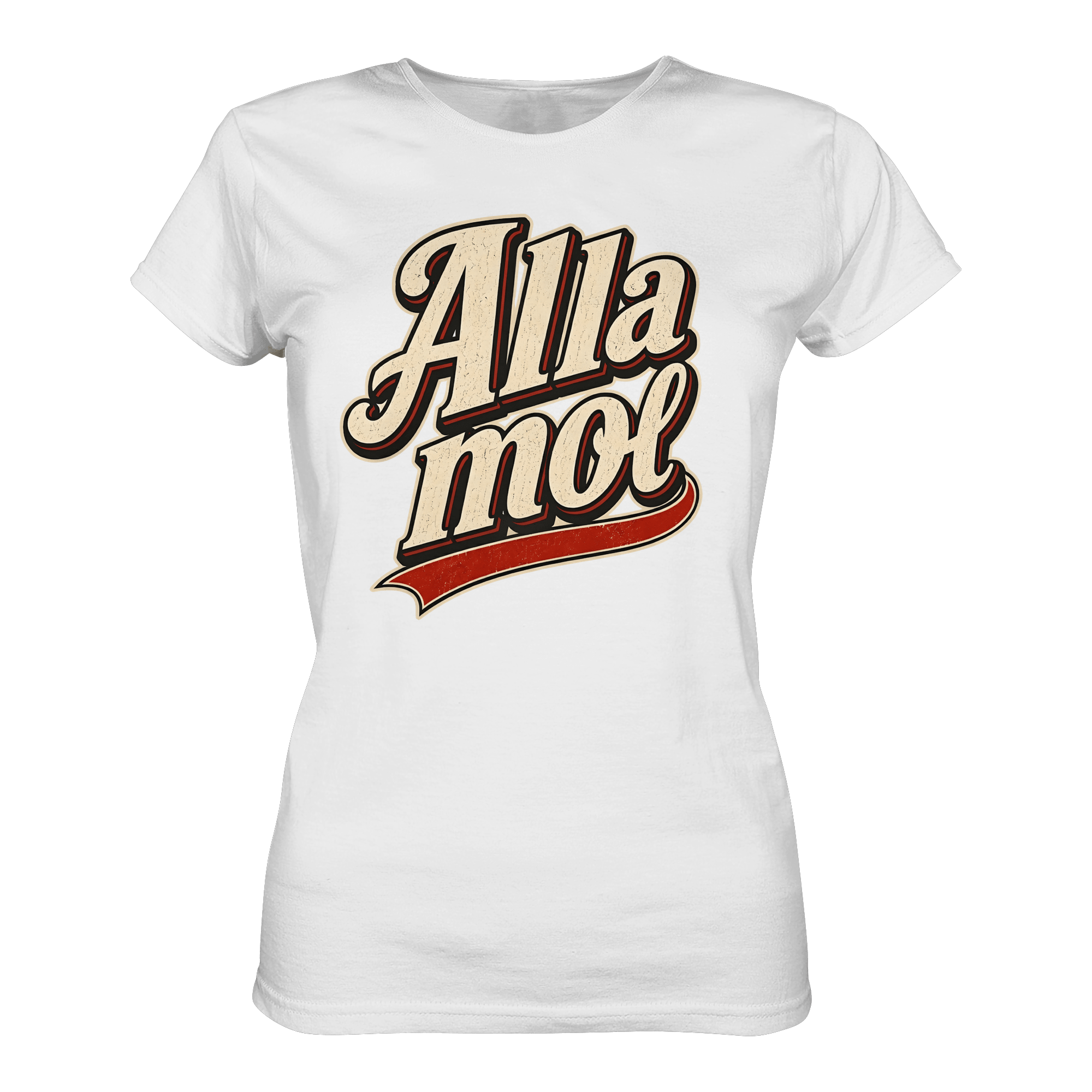 Alla mol - Ladies Bio - Shirt - Lady Shirt (White, XS, ) - GruemArt