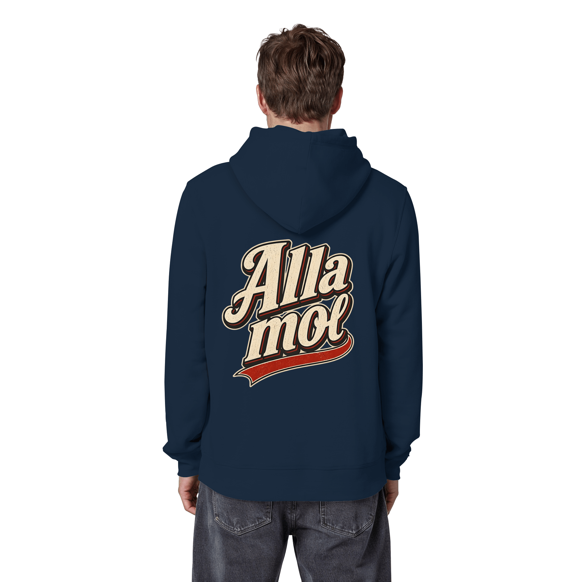 Alla mol - Unisex Bio - Hoodie - Hoodie (French Navy, S, ) - GruemArt