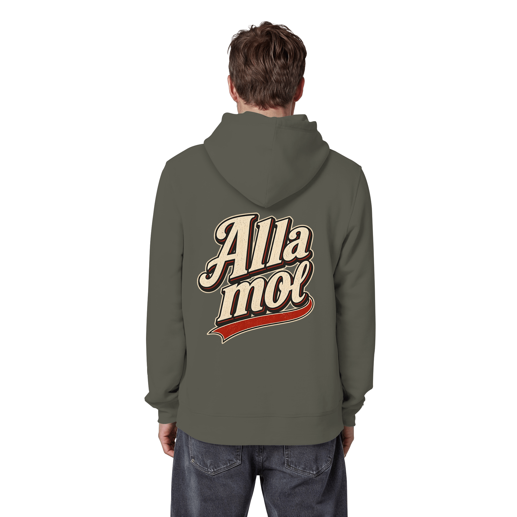 Alla mol - Unisex Bio - Hoodie - Hoodie (Khaki, S, ) - GruemArt