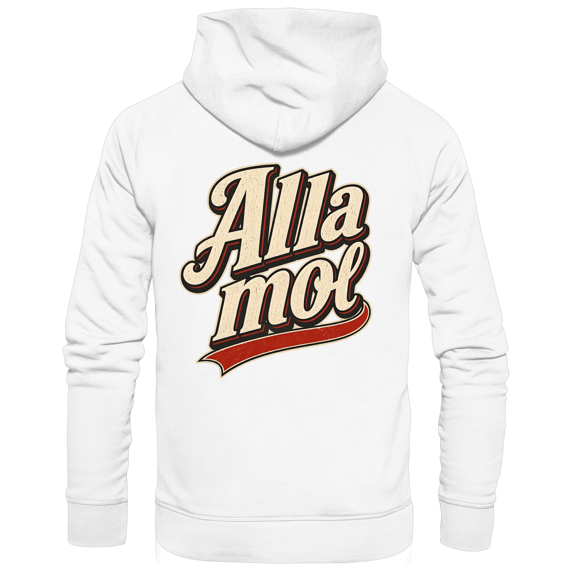 Alla mol - Unisex Bio - Hoodie - Hoodie (White, S, ) - GruemArt