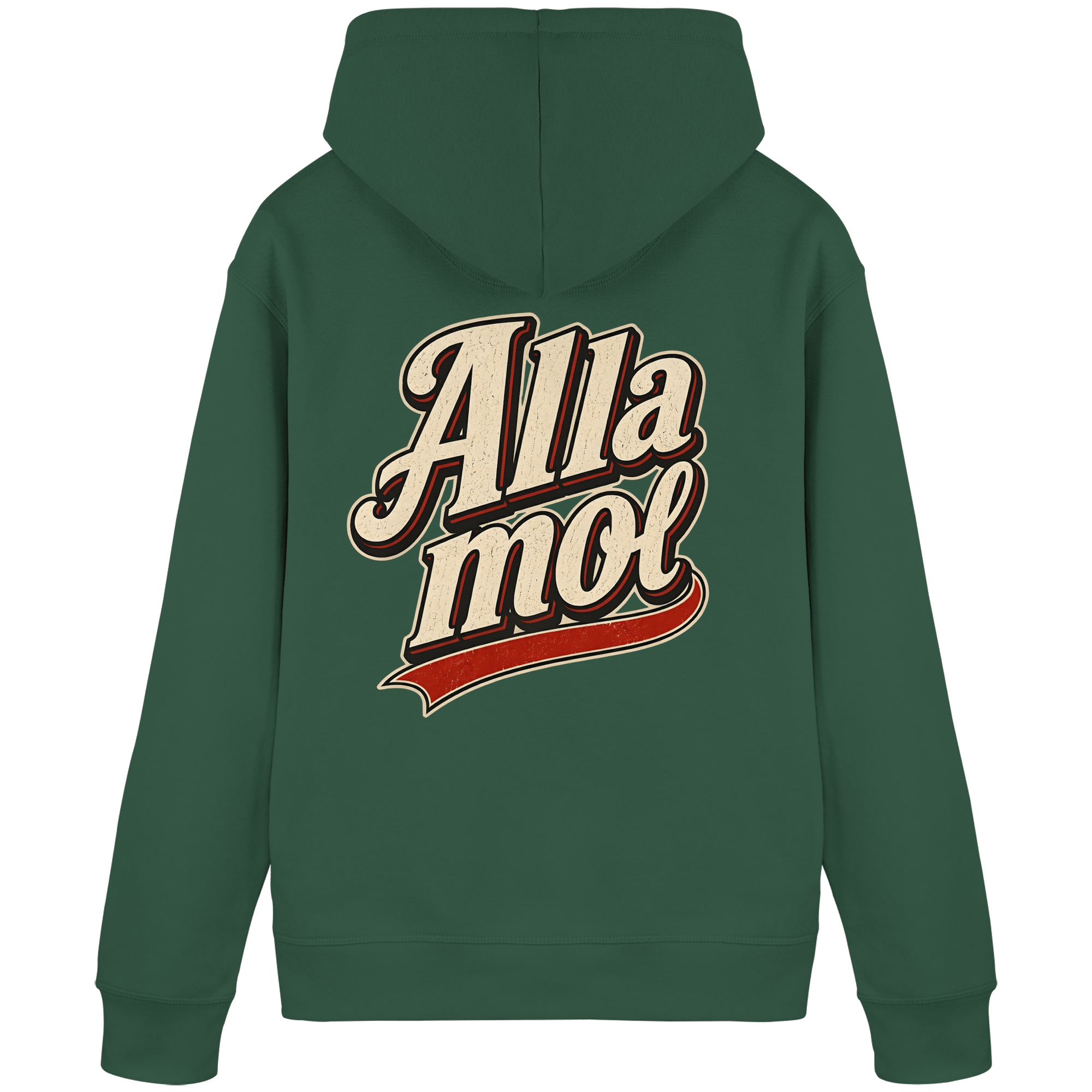 Alla mol - Unisex Bio - Hoodie - Hoodie (Bottle Green, S, ) - GruemArt
