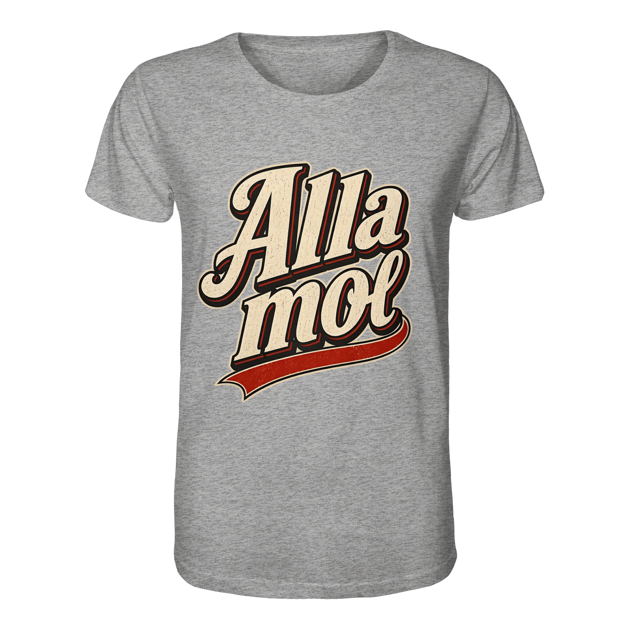 Alla mol - Unisex Bio - Shirt - Unisex Shirt (Heather Grey, XS, ) - GruemArt