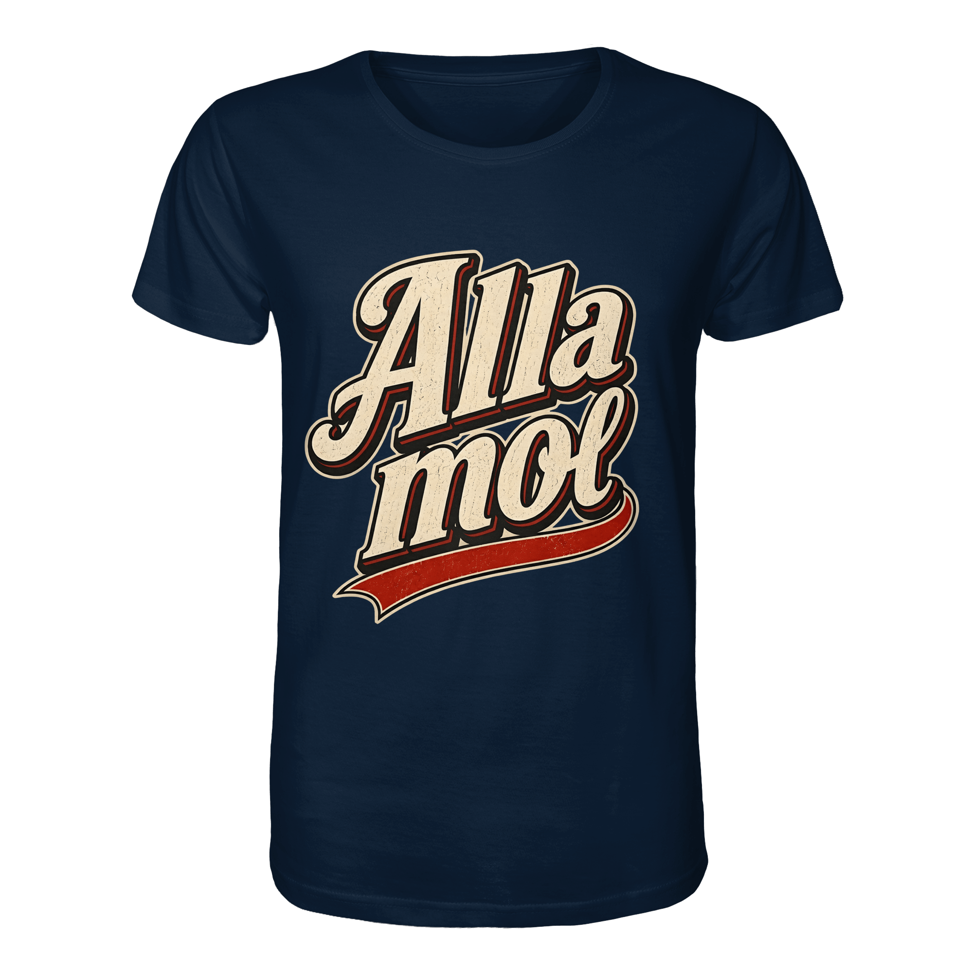 Alla mol - Unisex Bio - Shirt - Unisex Shirt (French Navy, XS, ) - GruemArt