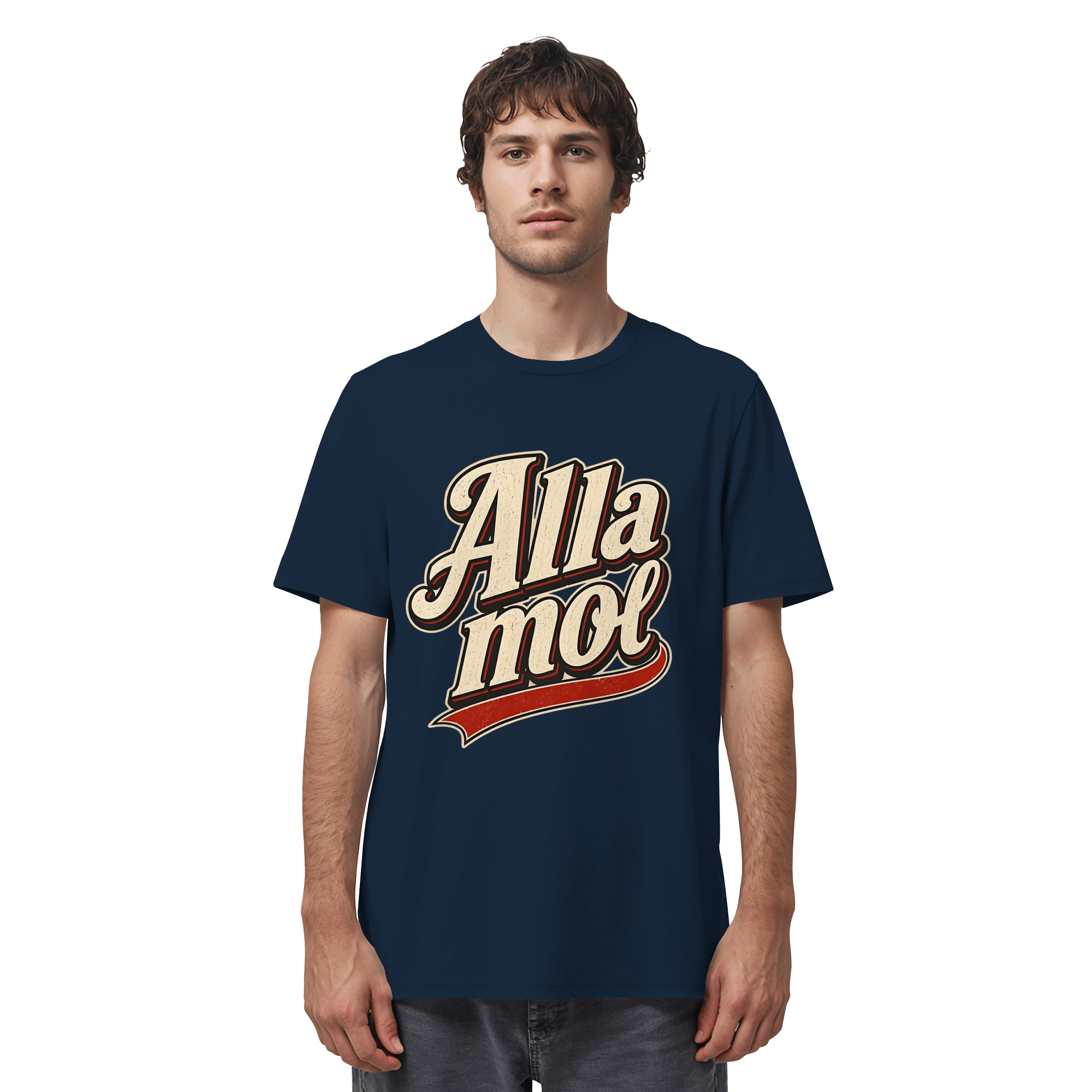 Alla mol - Unisex Bio - Shirt - Unisex Shirt (French Navy, XS, ) - GruemArt