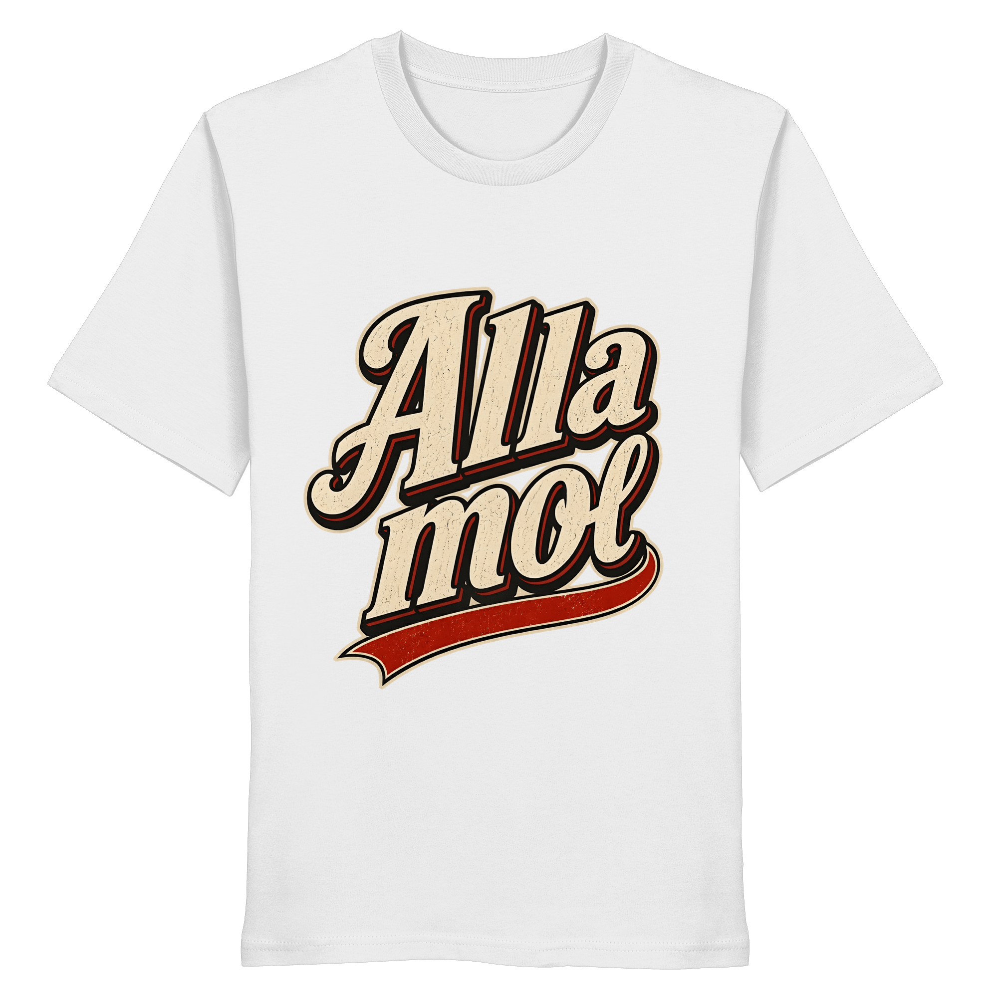 Alla mol - Unisex Bio - Shirt - Unisex Shirt (White, XS, ) - GruemArt