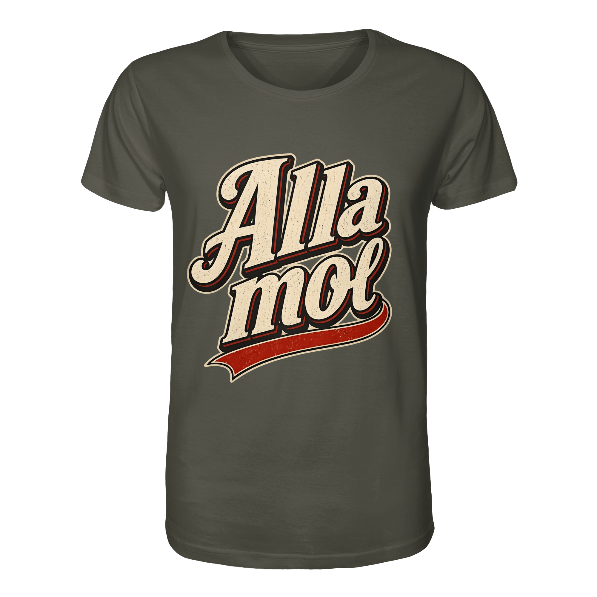 Alla mol - Unisex Bio - Shirt - Unisex Shirt (Khaki, XS, ) - GruemArt