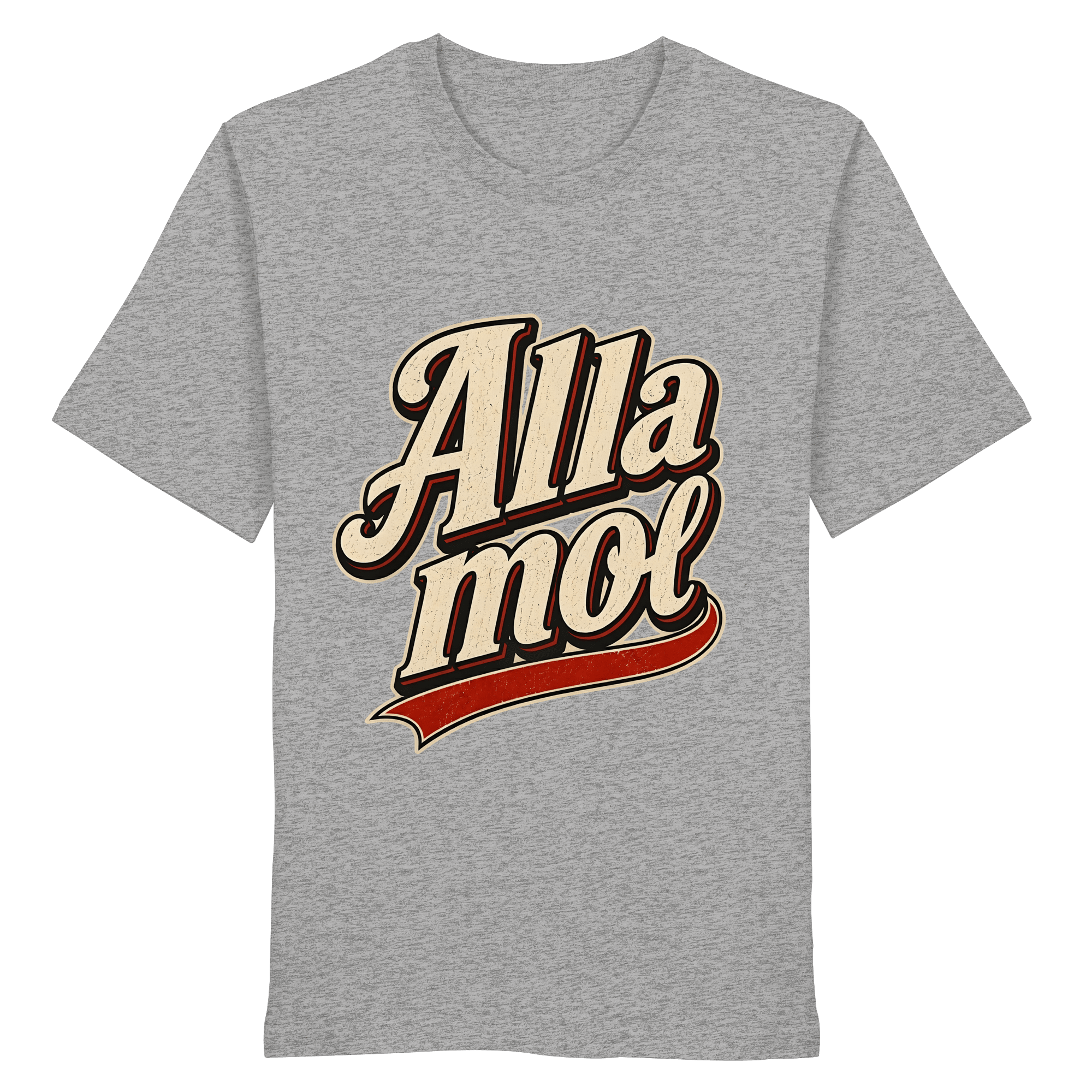 Alla mol - Unisex Bio - Shirt - Unisex Shirt (Heather Grey, XS, ) - GruemArt