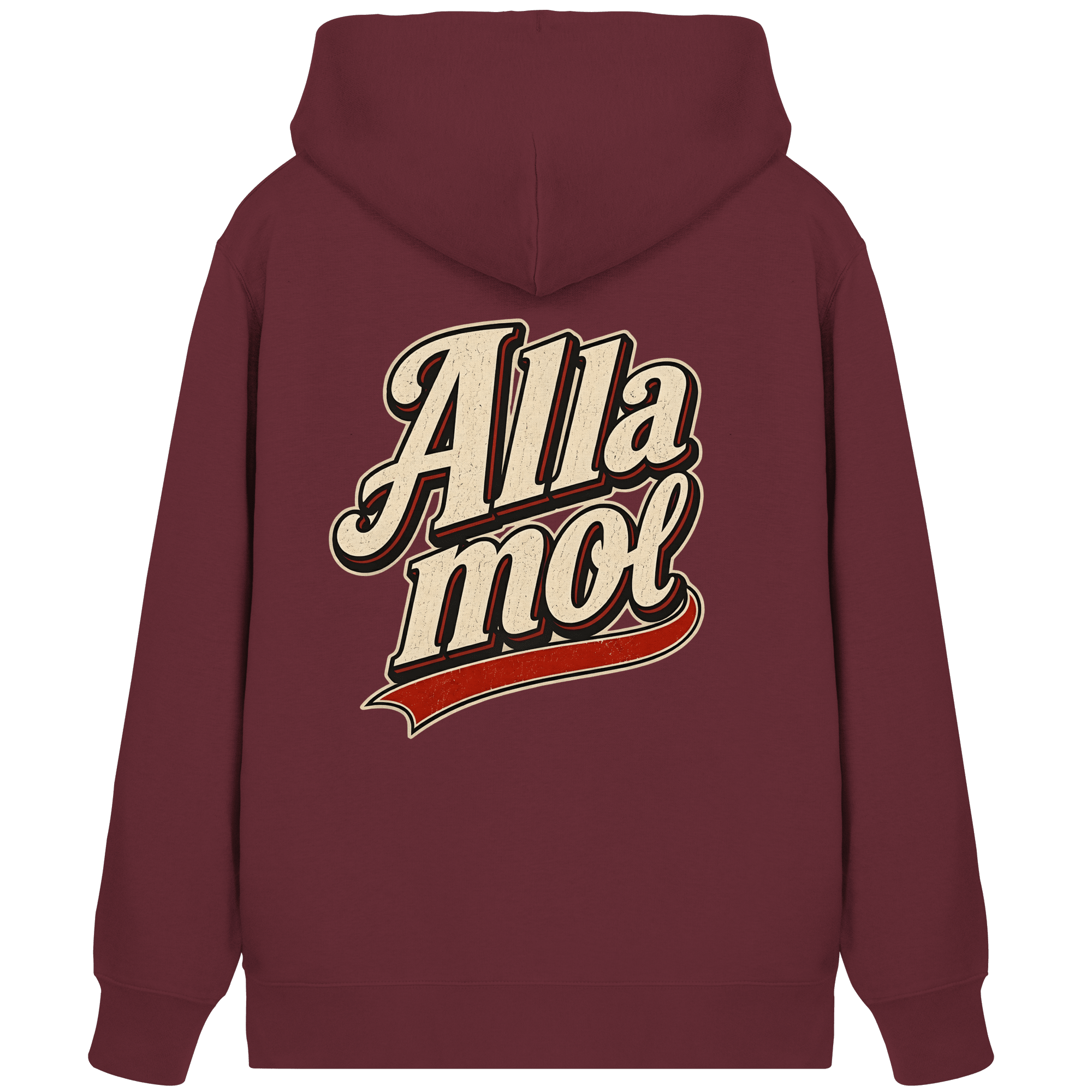 Alla mol - Unisex Bio - Zipper - Jacken/ Zipper (Weinrot, XS, ) - GruemArt