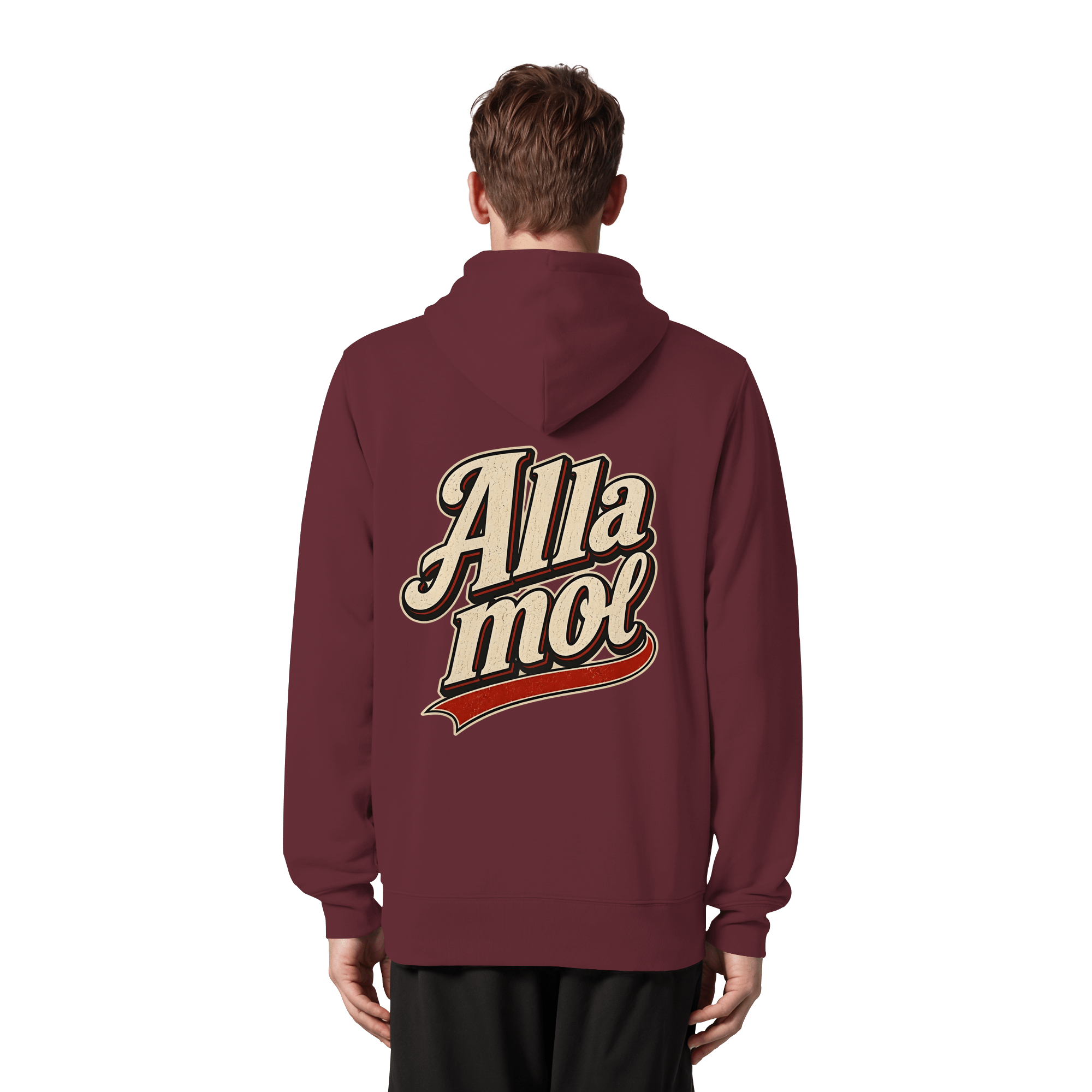 Alla mol - Unisex Bio - Zipper - Jacken/ Zipper (Weinrot, XS, ) - GruemArt