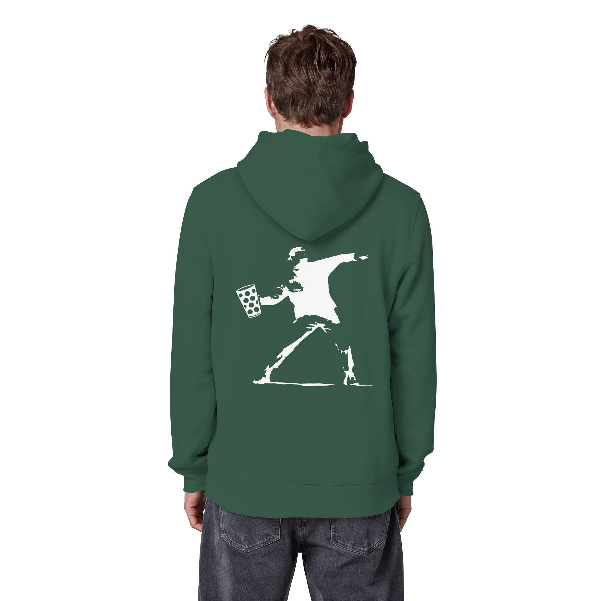Bankert - Unisex Bio - Hoodie - Hoodies (Bottle Green, XS, ) - GruemArt