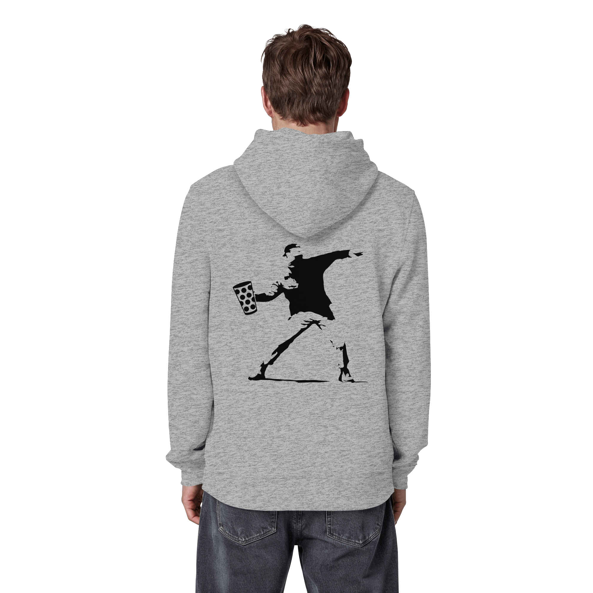 Bankert - Unisex Bio - Hoodie - Hoodies (Heather Grey, XS, ) - GruemArt