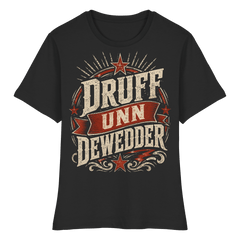 DRUFF UNN DEWEDDER - Fitted Ladies Organic Shirt - Lady - Shirts (Black, XS, ) - GruemArt