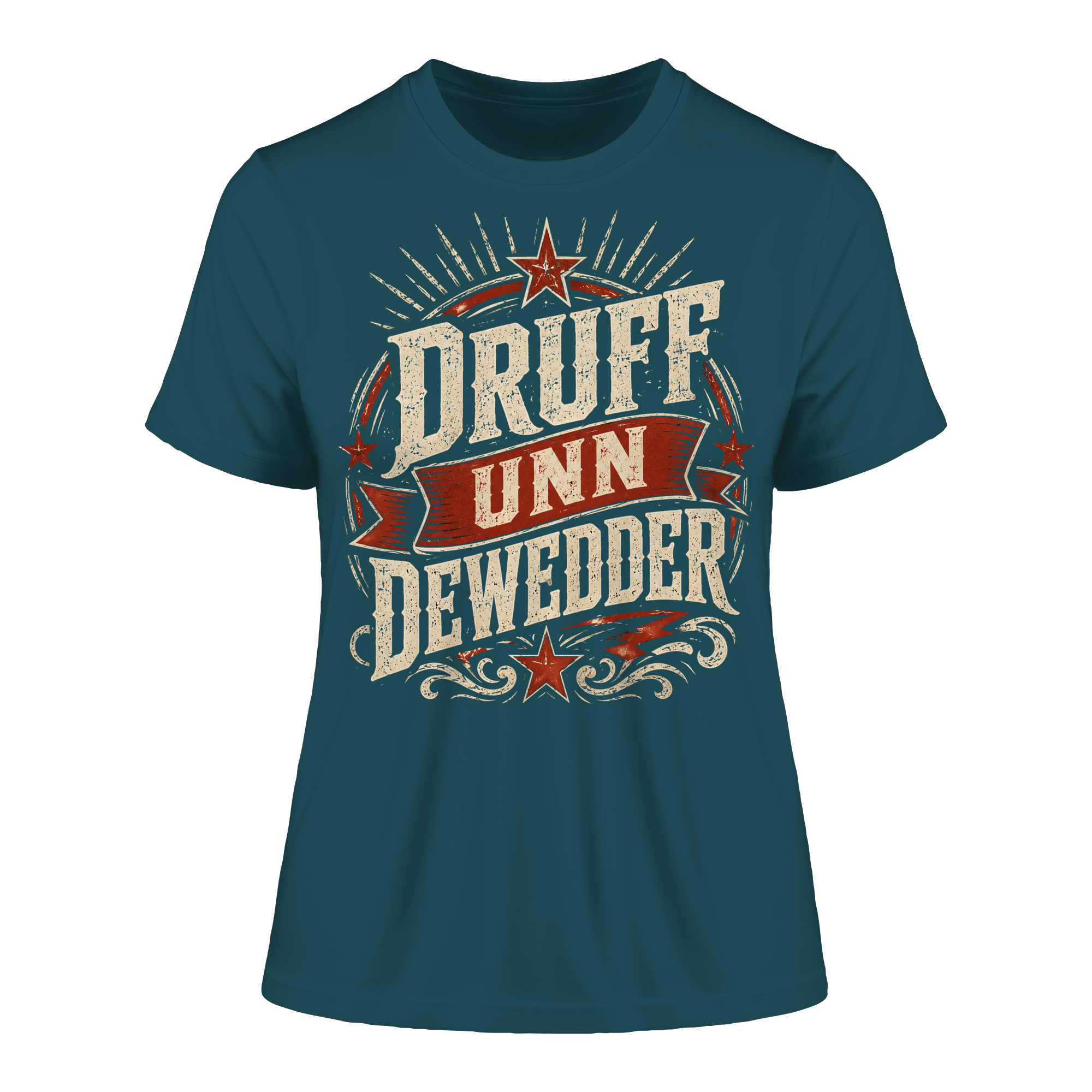DRUFF UNN DEWEDDER - Fitted Ladies Organic Shirt - Lady - Shirts (Stargazer, XS, ) - GruemArt