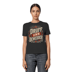 DRUFF UNN DEWEDDER - Fitted Ladies Organic Shirt - Lady - Shirts (Black, XS, ) - GruemArt