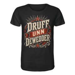 DRUFF UNN DEWEDDER - Organic Unisex Shirt - Unisex - Shirts (Schwarz, XS, ) - GruemArt