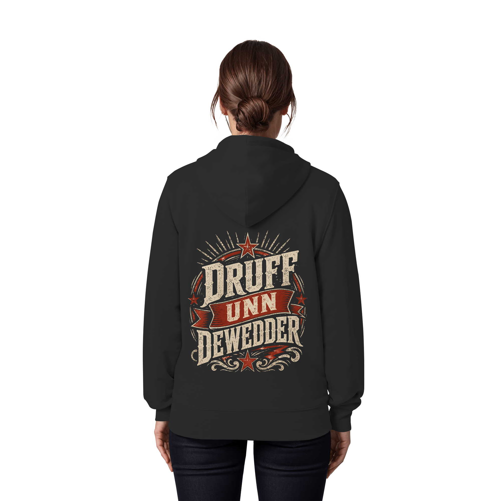 DRUFF UNN DEWEDDER - Organic Zipper - Jacken/ Zipper (Black, XS, ) - GruemArt