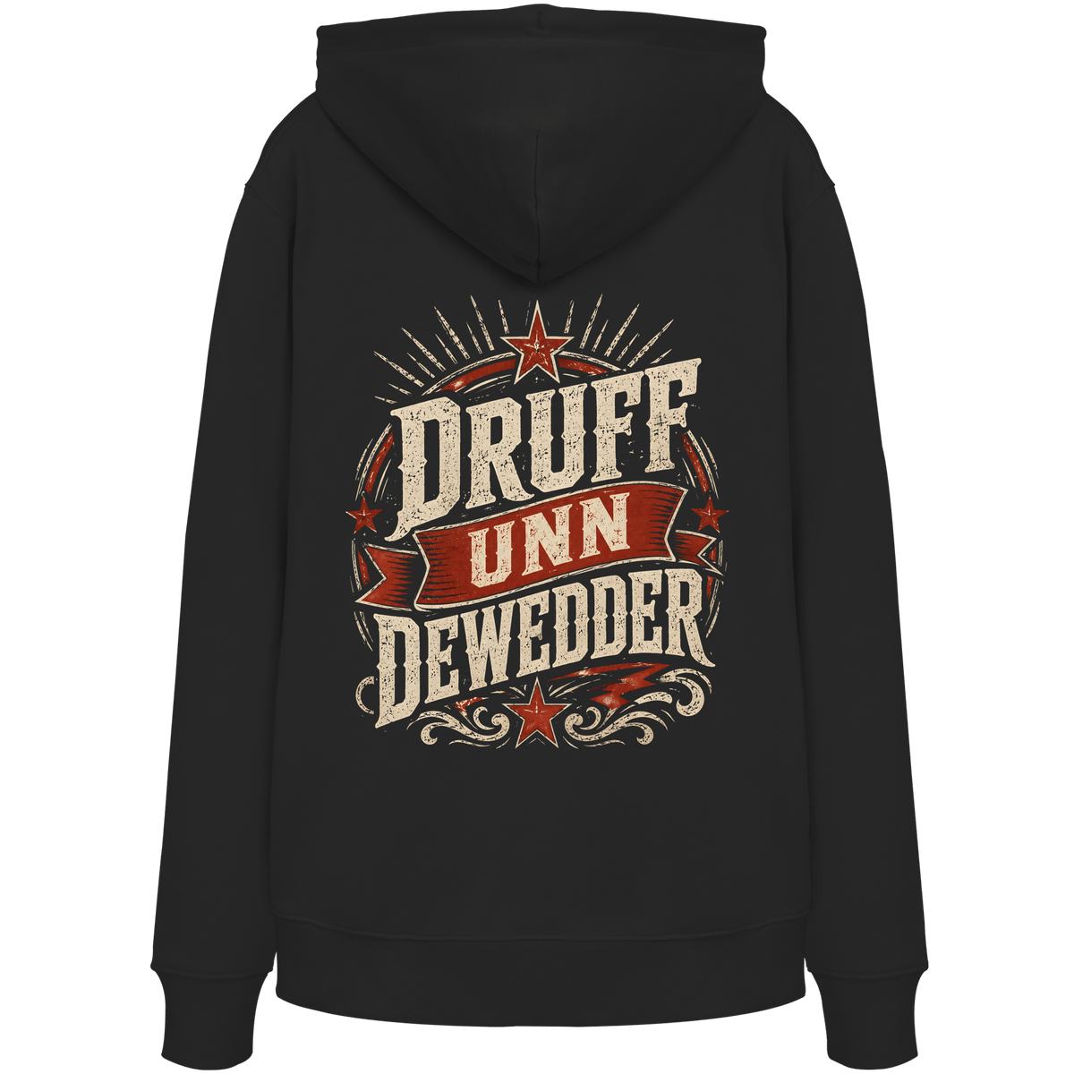 DRUFF UNN DEWEDDER - Unisex Bio - Hoodie - Hoodies (Black, XS, ) - GruemArt