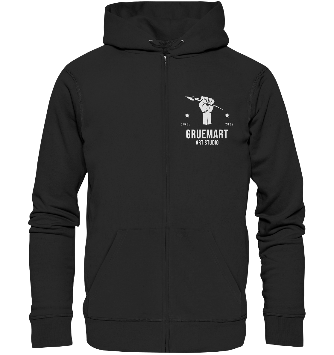 GRUEMART ART STUDIO - Organic Zipper - Jacken/ Zipper (Black, S, ) - GruemArt