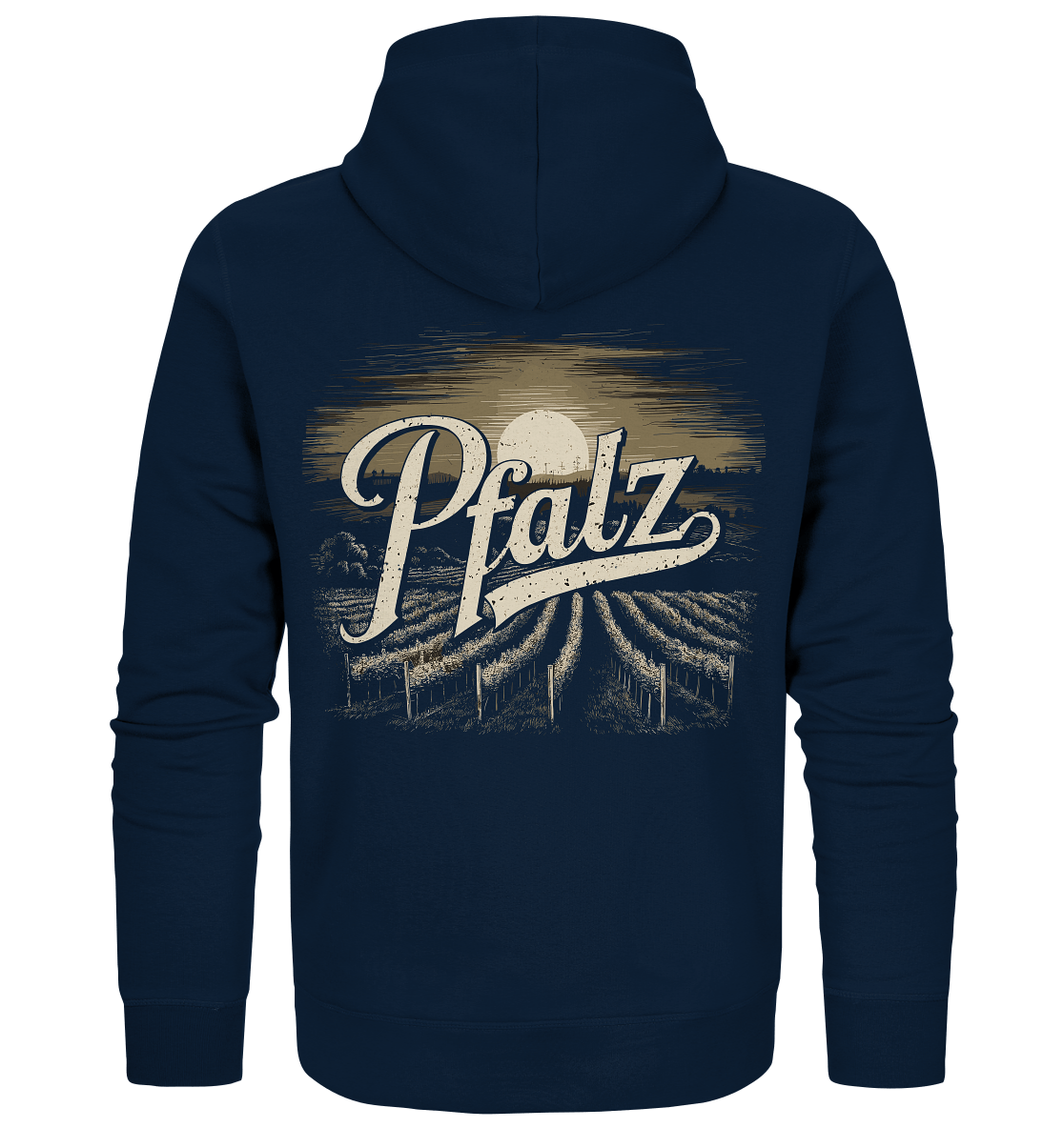 Love Pfalz - Organic Zipper - Zipper (French Navy, XS, ) - GruemArt