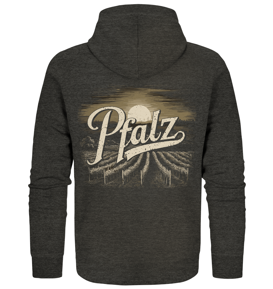 Love Pfalz - Organic Zipper - Zipper (Dark Heather Grey, XS, ) - GruemArt