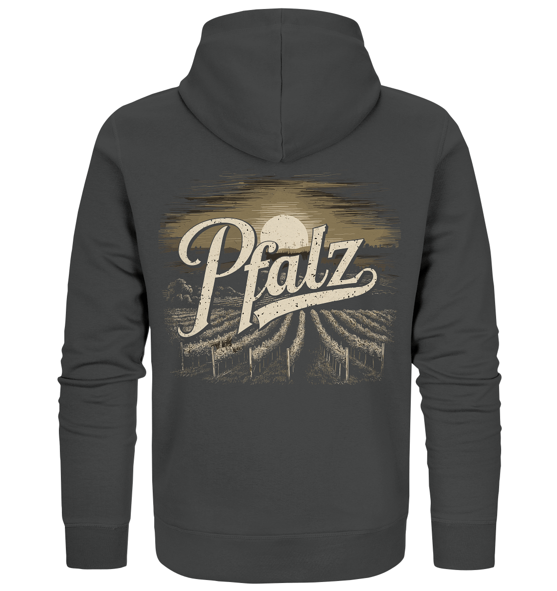 Love Pfalz - Organic Zipper - Zipper (Anthracite, XS, ) - GruemArt