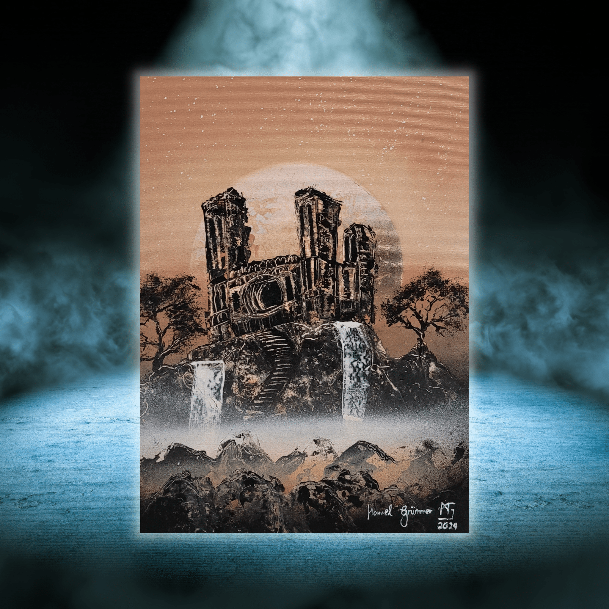 Notre Dammbruch - Gemälde (20x30cm, , ) - GruemArt
