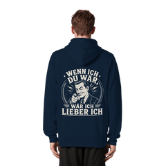Wenn ich du wär, wär ich lieber ich - Organic Zipper - Jacken/ Zipper (French Navy, XS, ) - GruemArt