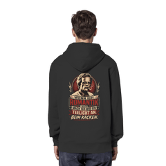Wenn ich Romantik will, mach ich mir ein Teelicht an - beim Kacken - Bio Unisex Hoodie - Hoodie (Black, XS, ) - GruemArt