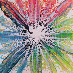 Center Shock - Gemälde (40x40cm, , ) - GruemArt