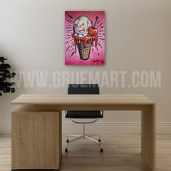 Cherry Gelato - Gemälde (30x40cm/12x16'', , ) - GruemArt