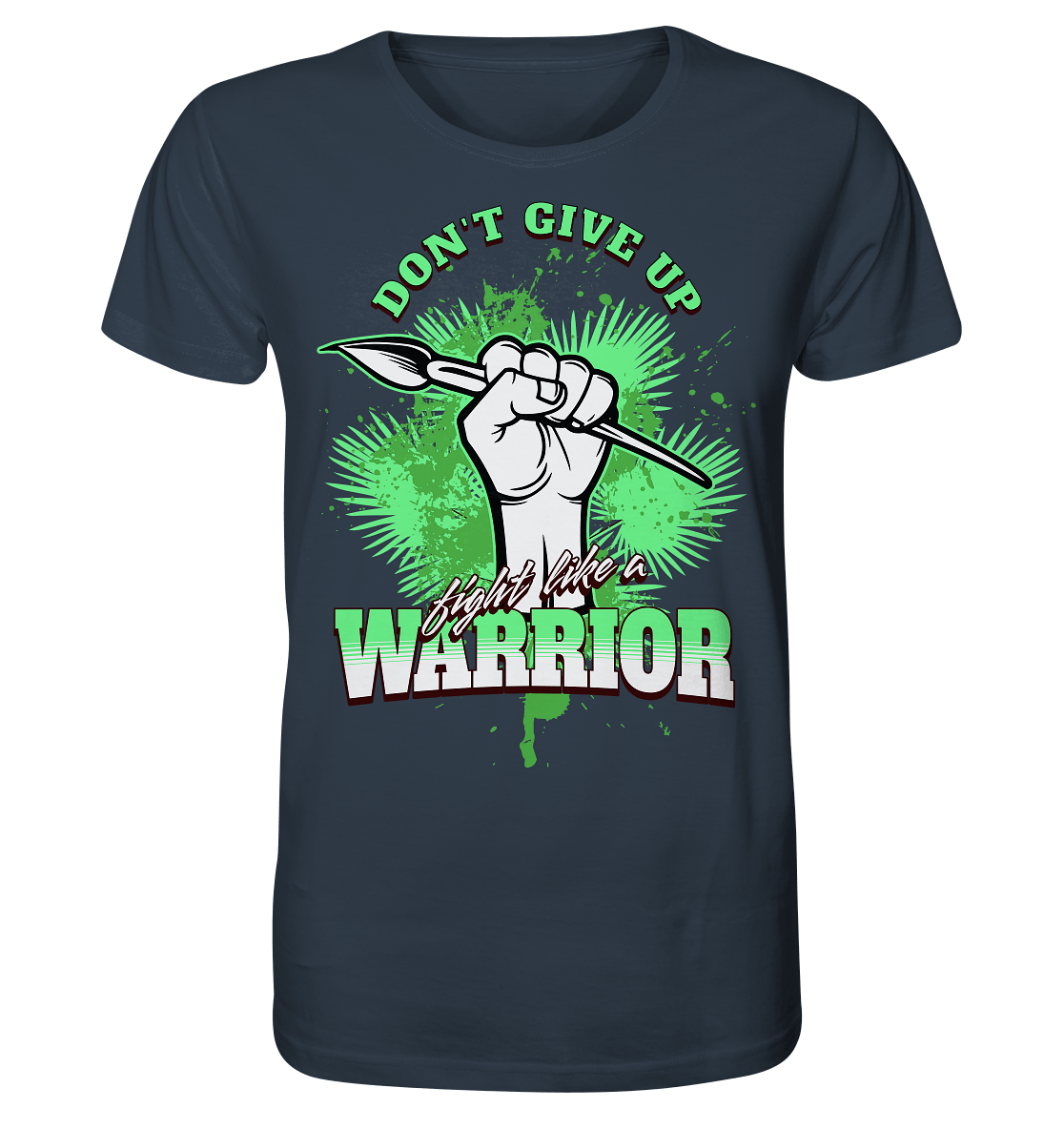 Don't Give Up - Unisex Shirt - Unisex-Shirts (India Ink Grey, XS, ) - GruemArt