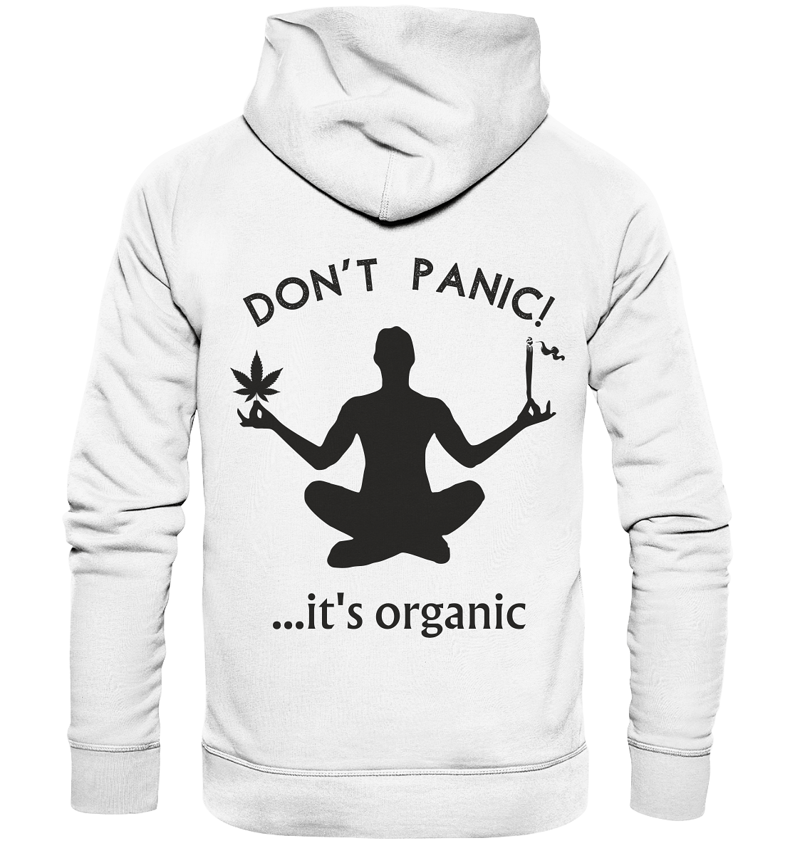 Don't panic... it's organic - Organic Basic Hoodie - Hoodie (Weiß, XS, ) - GruemArt