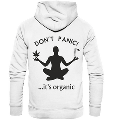 Don't panic... it's organic - Organic Basic Hoodie - Hoodie (Weiß, XS, ) - GruemArt