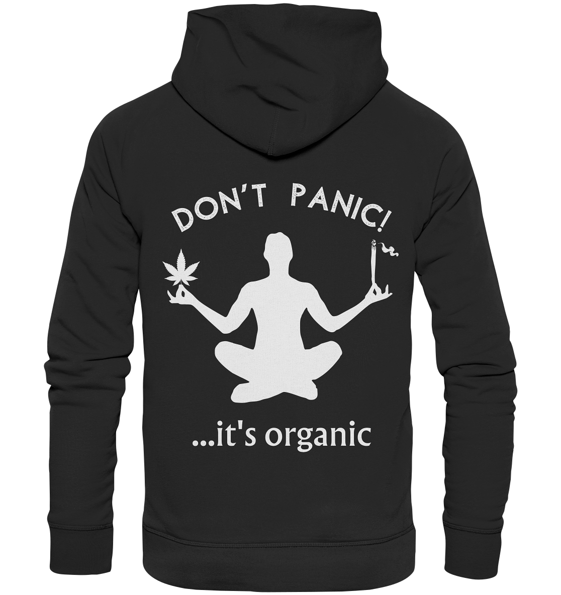 Don't panic... it's organic - Organic Basic Hoodie - Hoodie (Schwarz, XS, ) - GruemArt